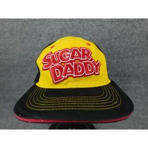 Brisco Brands Sugar Daddy Snapback Hat Mens OSFA Yellow Black Retro Candy Cap
